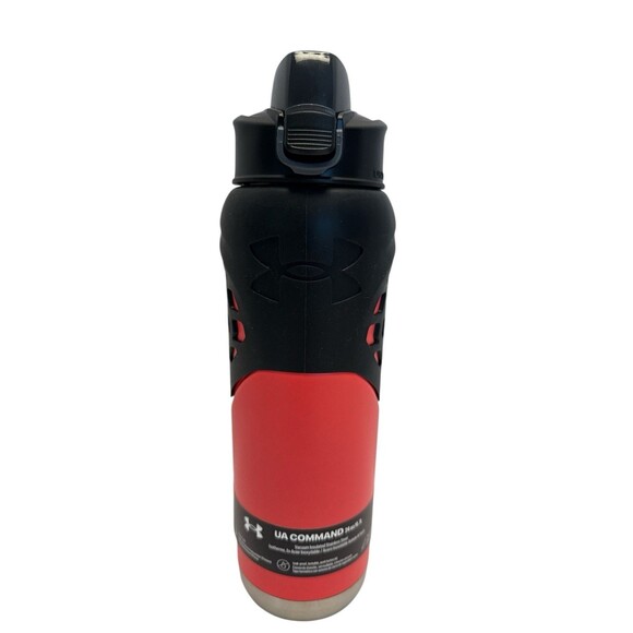 UNDER ARMOR  24 OZ COMMAND BETA 24oz WATER BOTTLE STAINLESS FLIP TOP LID NEW - Picture 2 of 9